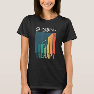 Sten klättring är min terapeutiska klätterboulders t shirt