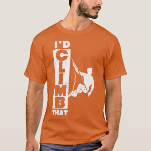 Sten klättring Inomhusgym Boulder Klibers Id klätt T Shirt