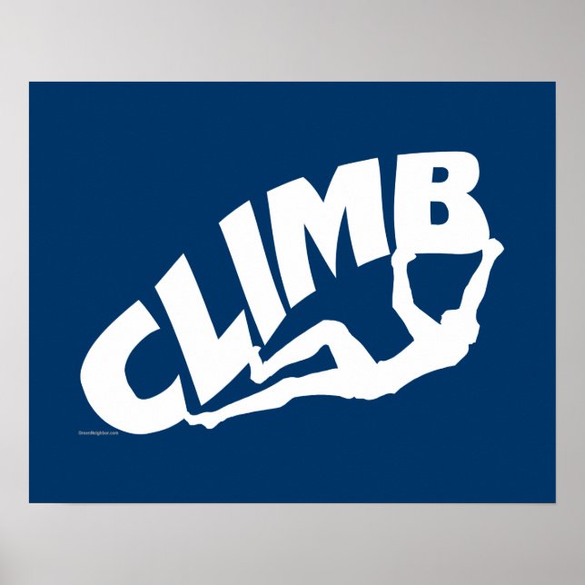 Sten klättringsbouldering poster (Framsidan)