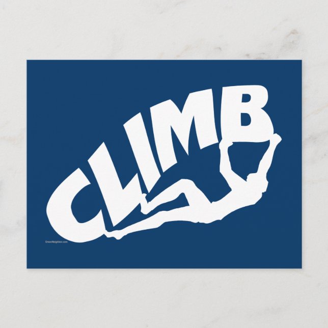 Sten klättringsbouldering vykort (Framsida)