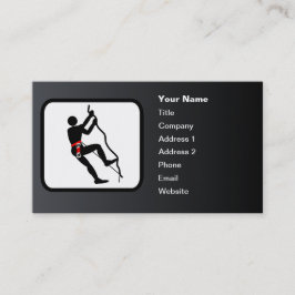 Sten Kliber Logotyp Anpassade Black Visitkort