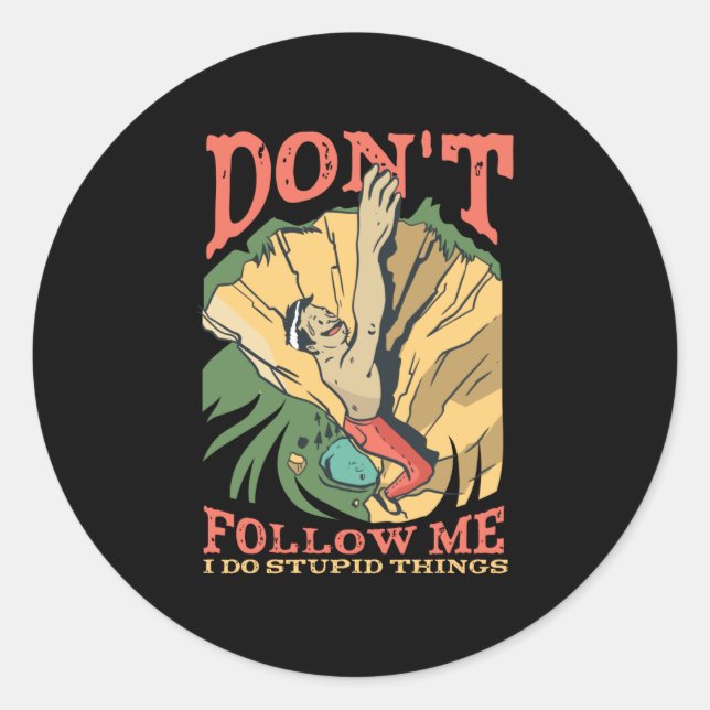 Sten Kliber Runt Klistermärke (Framsida)