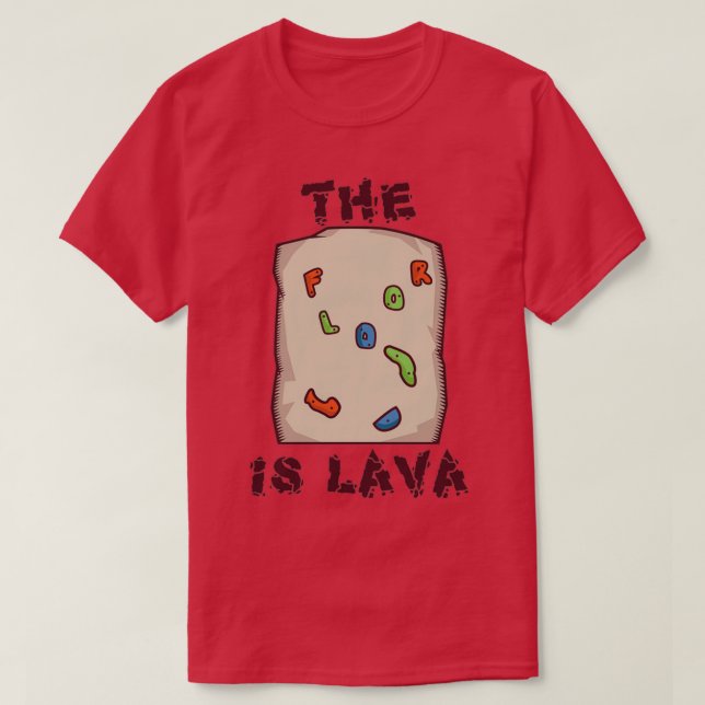 Sten Klimatande Bouldering Funny Golv är lavakstig T Shirt (Design framsida)