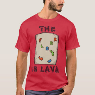 Sten Klimatande Bouldering Funny Golv är lavakstig T Shirt