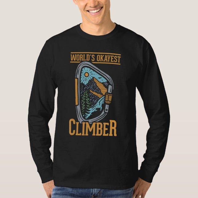 Sten Klimatande världskriget Okayest klätterkarabi T Shirt (Framsida)