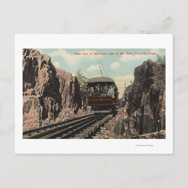 Sten Klipp på Mt. Tom Vykort (Framsida)