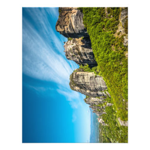 sten kloster i Meteora, Grekland Fototryck