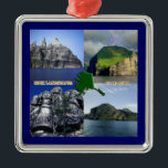 Sten Landscapes of Alaska Collage Julgransprydnad Metall<br><div class="desc">Alaska har många sten-formationer. De här kan inte bli slagna. Detta kollage börjar uppifrån lämnat: Castle Cape of the Alaska Peninsula, Cape Promontory, Basalt Columns och Akutan Island. Alaska är den största staten i Förenta Stater per område. Det ligger i nordvästra änden av den nordamerikanska kontinenten, med Kanada till öster,...</div>