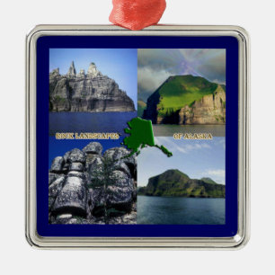 Sten Landscapes of Alaska Collage Julgransprydnad Metall