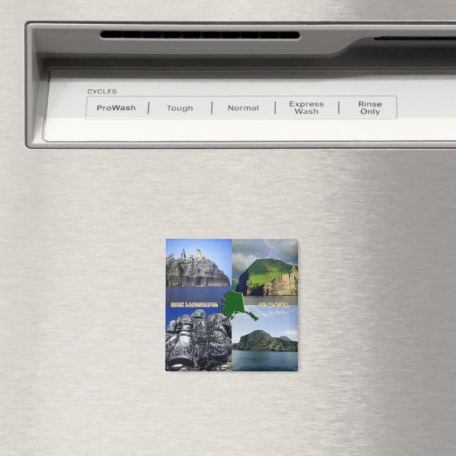 Sten Landscapes of Alaska Collage Magnet (In Situ (Dishwasher))