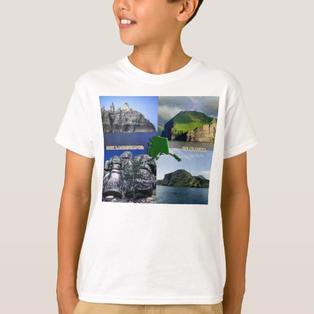 Sten Landscapes of Alaska Collage Tee Shirt (Framsida)