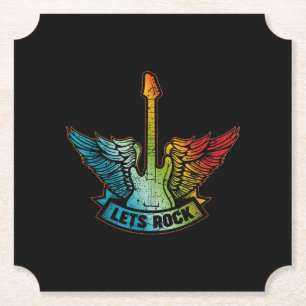 Sten Legend Rock and roll Music Guitar Underlägg Papper
