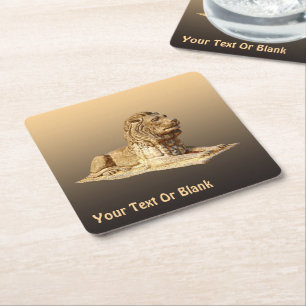 Sten Lejon Underlägg Papper Kvadrat