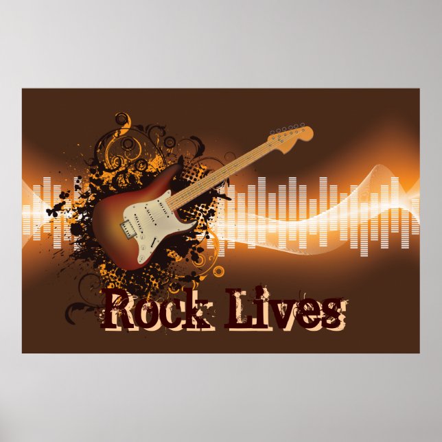 Sten - Lives - Rock musik Poster (Framsidan)