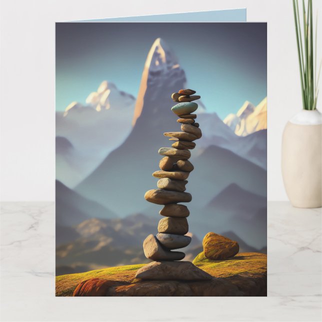 STEN LUGN STONES ART BIRTHDAY Greeting Card Kort (Framsida)