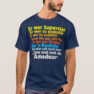Sten Me Amadeus Falco Lyrics T Shirt