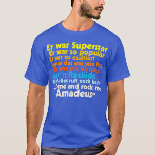 Sten Me Amadeus Falco Lyrics T Shirt