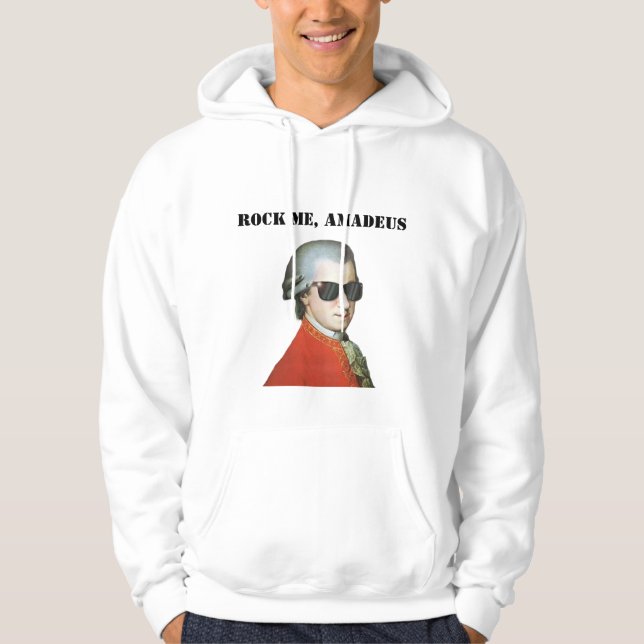 STEN ME, AMADEUS - Roligt Mozart Sweatshirt! Hoodie (Framsida)