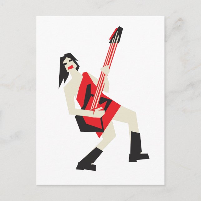 sten me-flicka vykort (Framsida)