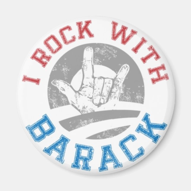Sten med Barack Magnet (Framsidan)