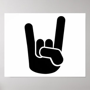Sten Metall Hand Poster