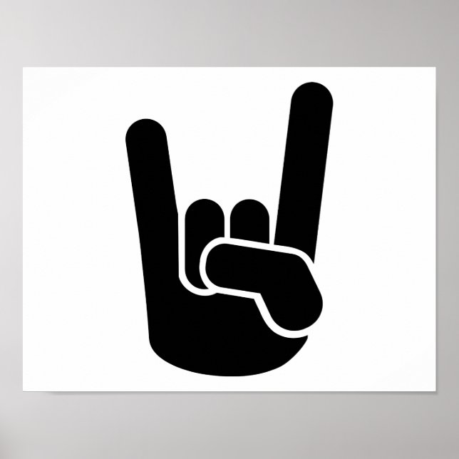 Sten Metall Hand Poster (Framsidan)