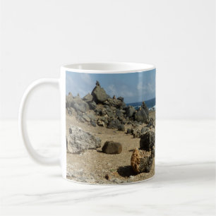 Sten monument över Aruban Kusten Kaffemugg