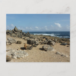 Sten monument över Aruban Kusten Vykort