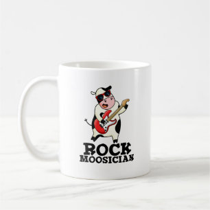 Sten Moosician Funny Cow Musician Pun Kaffemugg