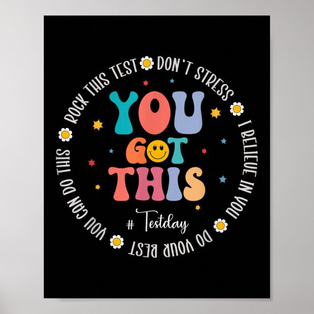 Sten: Motiveringstid för testning av lärare Poster (Framsidan)