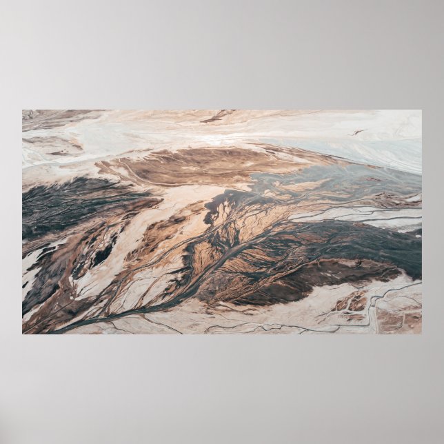 Sten MOUNTAINS AERIALFOTOGRAFI Poster (Framsidan)