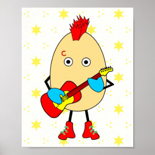 Sten Musician Egghead Poster
