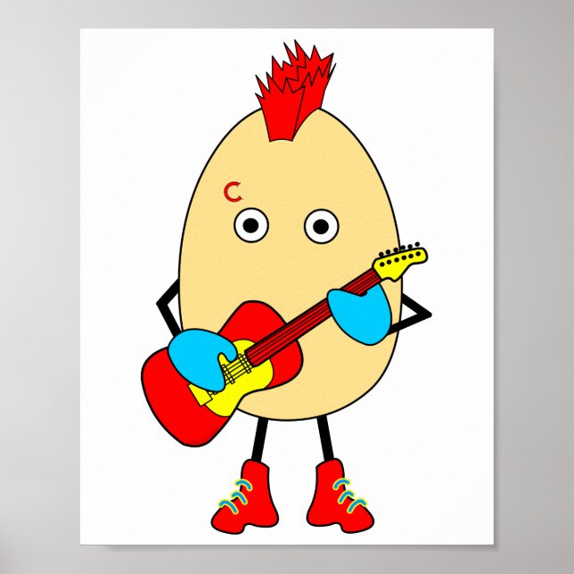 Sten Musician Egghead Poster (Framsidan)