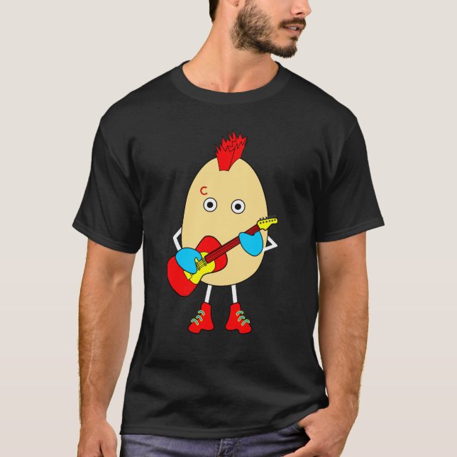 Sten Musician Egghead T Shirt (Framsida)