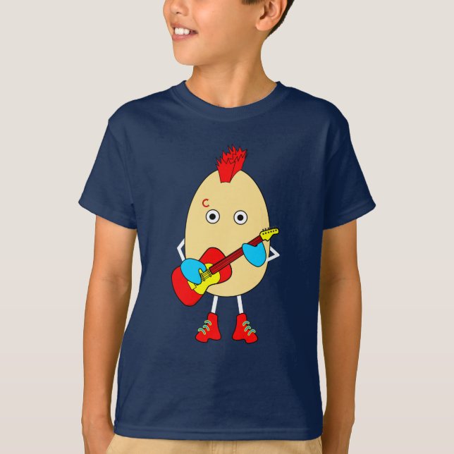 Sten Musician Egghead T Shirt (Framsida)