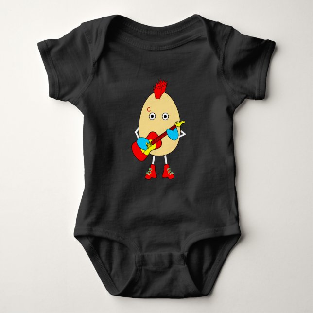 Sten Musician Egghead T Shirt (Framsida)