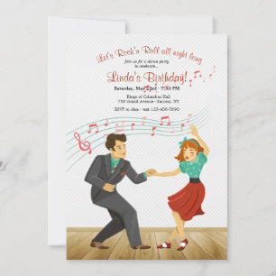Sten 'n inbjudan till Roll Dance Party