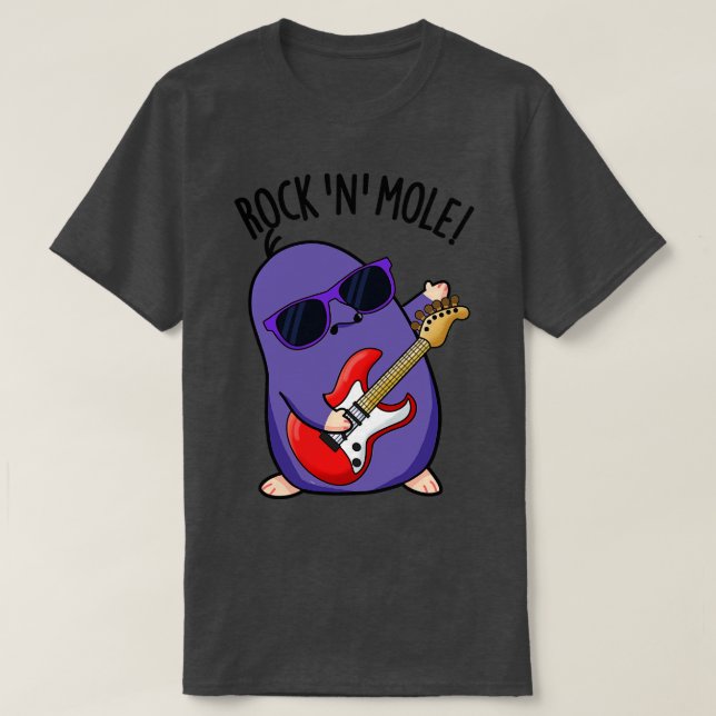 Sten N Mole Funny Animal Pun 1 T Shirt (Design framsida)