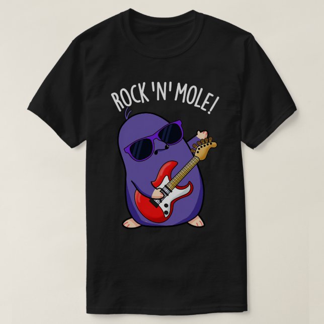 Sten N Mole Funny Animal Pun T Shirt (Design framsida)