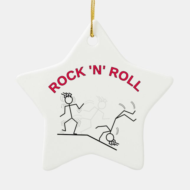 Sten 'N' Roll Julgransprydnad Keramik (Framsidan)