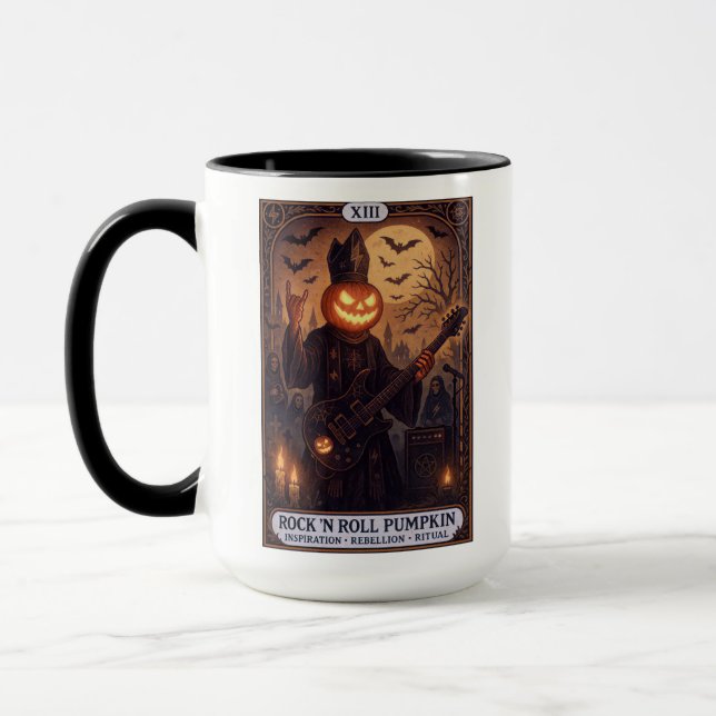 Sten ’N Roll Pumpkin Mugg - Gothic Tarot Card (Vänster)