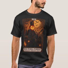 Sten 'N Roll Pumpkin Tarot Card Manar's T-Shirt