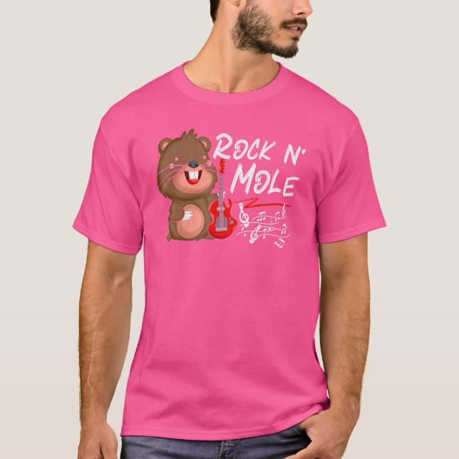 Sten N'Mullrålare Mulldjur Pun Sten och T Shirt (Framsida)