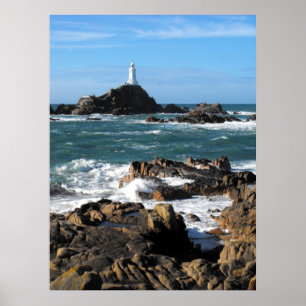 Sten och Corbiere fyr, Jersey Poster