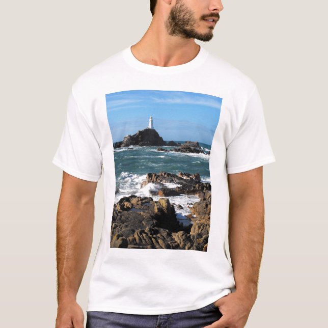Sten och Corbiere fyr, Jersey Tee (Framsida)