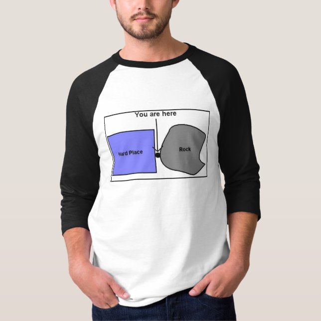 Sten och ett hårt ställe t-shirt (Framsida)