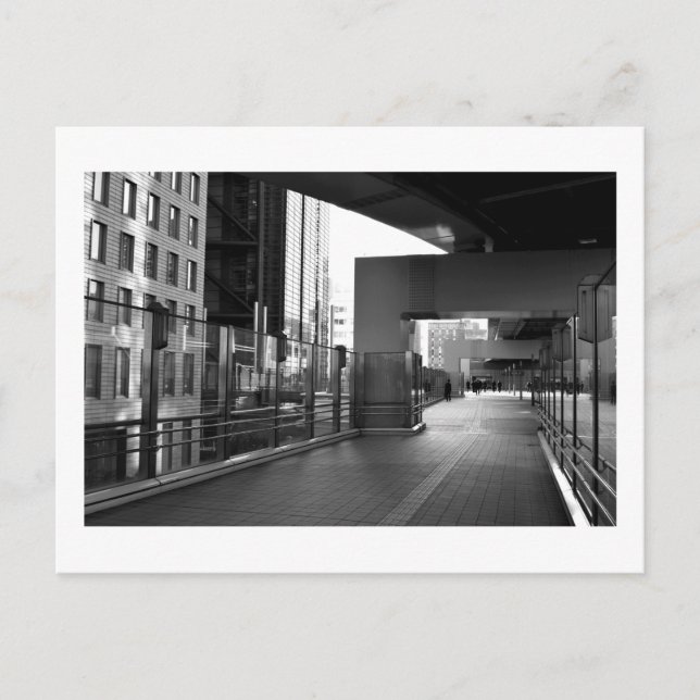 Sten och Glas: Shiodome Business District, Tokyo Vykort (Framsida)