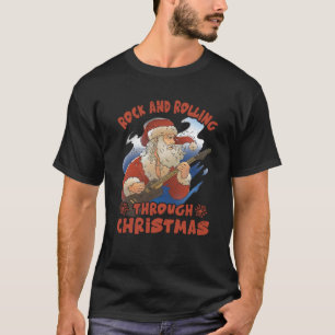Sten och rullande genom julfonen Guitar SA T Shirt