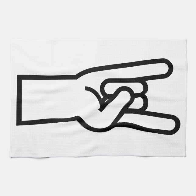 Sten - och - rulle räcker kökshandduk (Horisontell)