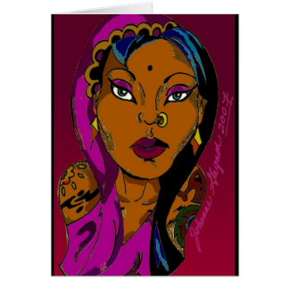 Sten - och - rullGipsy Hälsningskort